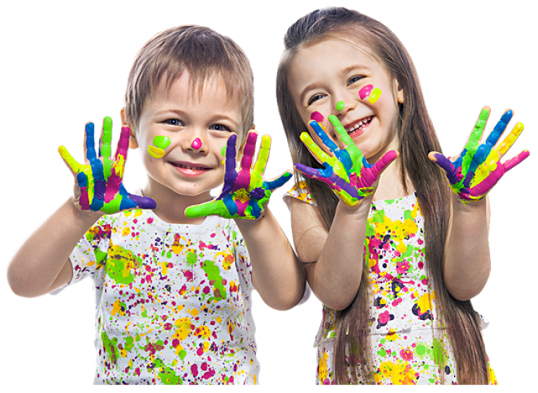 Children participating in therapy activities